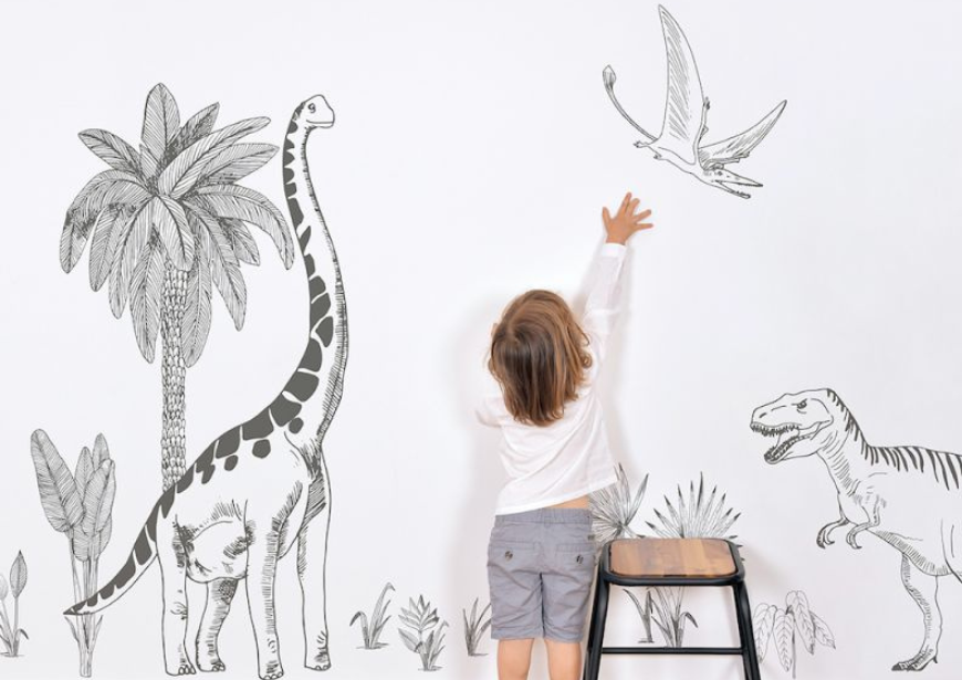décoration chambre enfant dinosaures